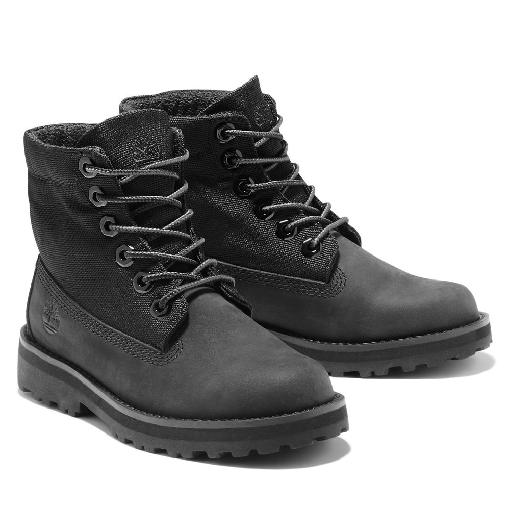 Tenisi Timberland Copii Negrii - Junior Courma Roll-Top Boots - Romania - FLEXSJ965